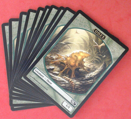 Mtg full art ooze token - (10),