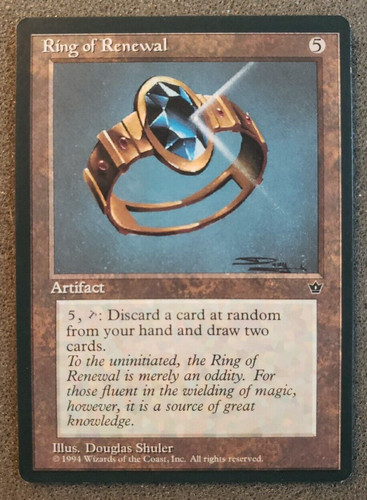 Ring renewal fallen - of,